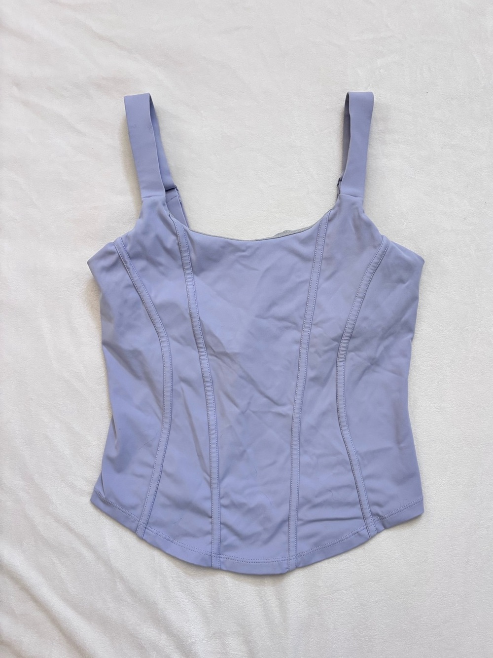 Corset Sports Bra Tank in Periwinkle